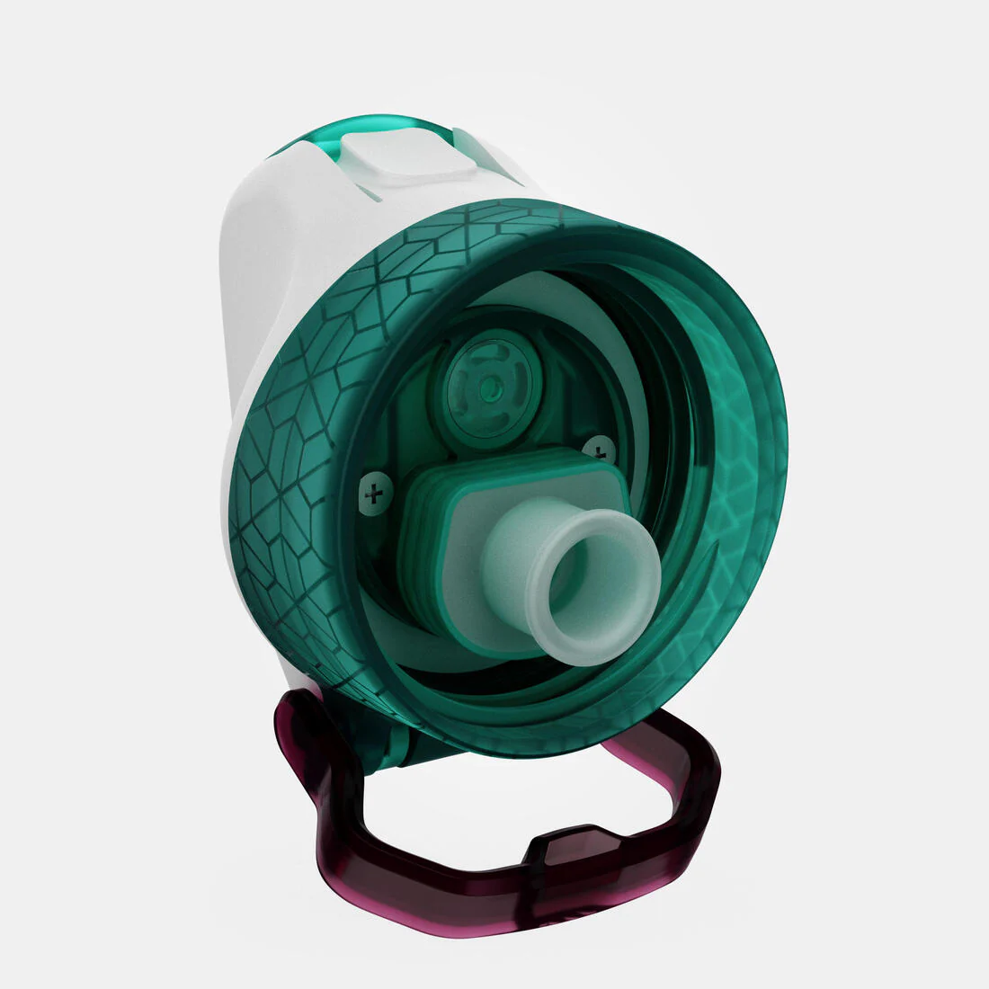 Kids’ 0.6L alu. water flask 500 with instant cap, pipette and straw, for hiking - Image 17