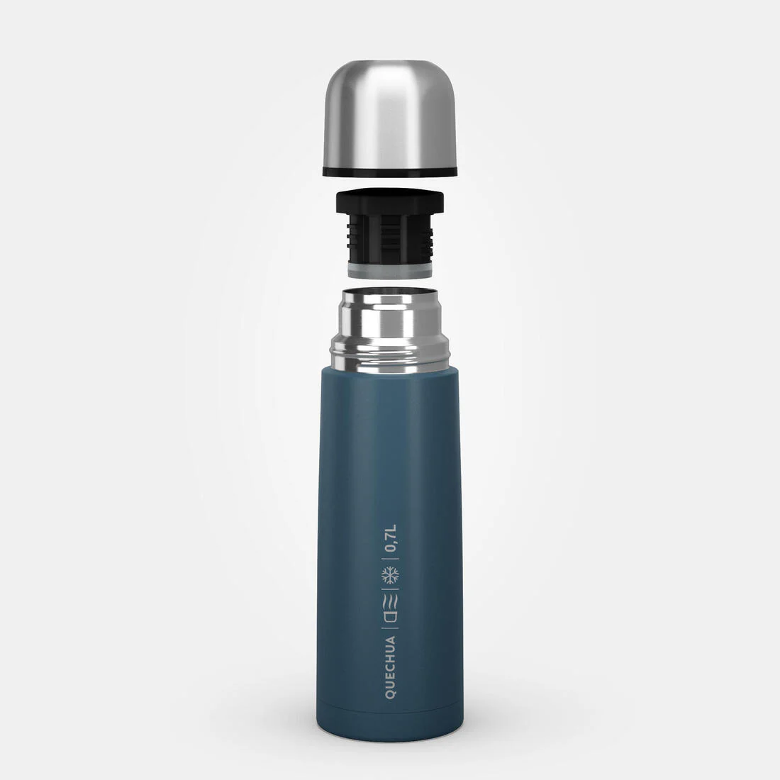 0.7 L stainless steel insulated flask with cup for hiking - Image 8
