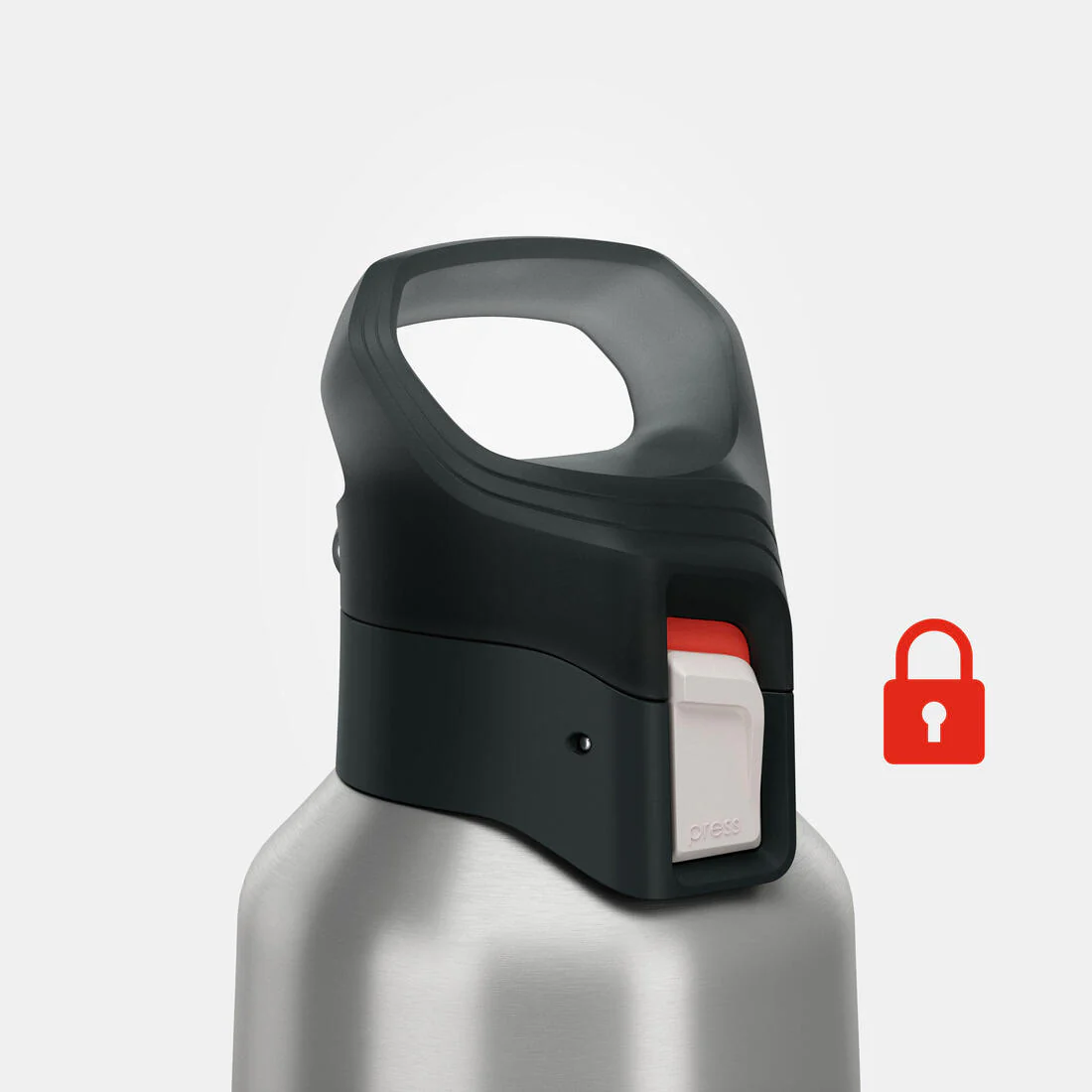 0.8 L insulated stainless steel flask 900 with quick-release cap for hiking - Image 10