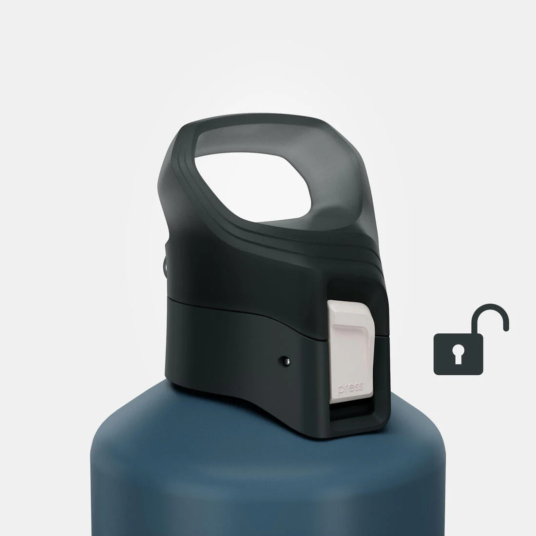 1.5L aluminium flask with quick-open cap for hiking - Image 10