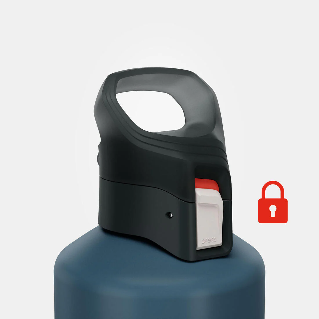 1.5L aluminium flask with quick-open cap for hiking - Image 7