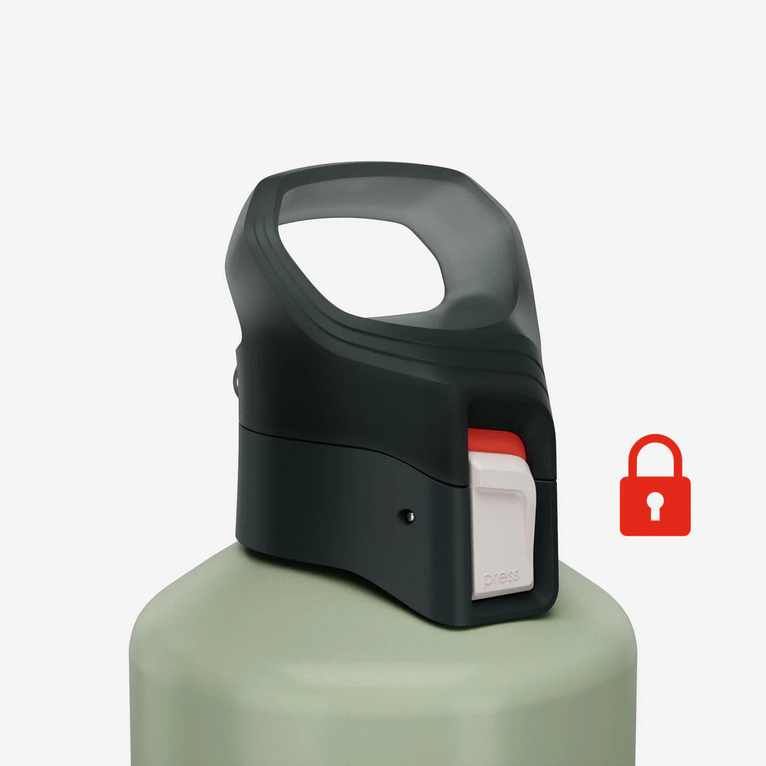 1.5L aluminium flask with quick-open cap for hiking - Image 8