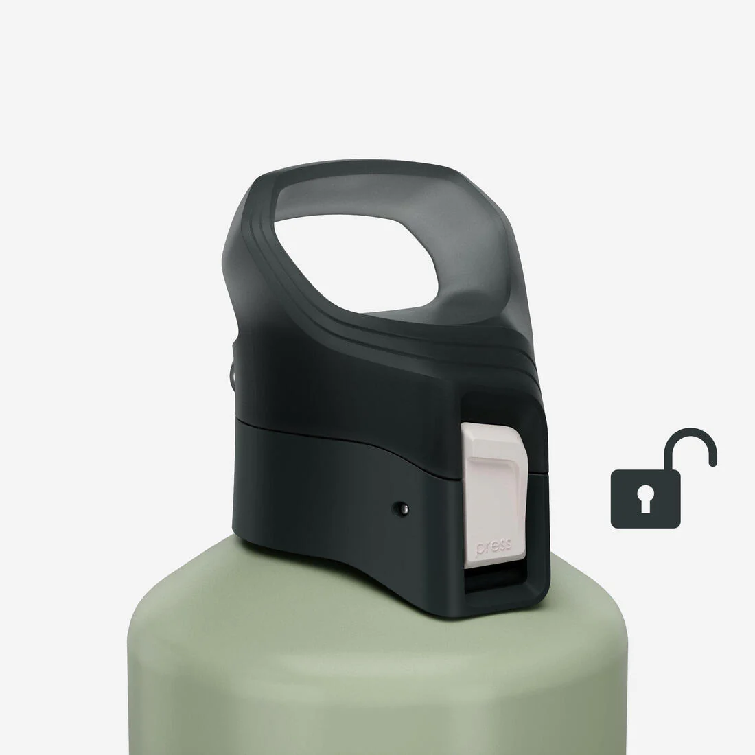 1.5L aluminium flask with quick-open cap for hiking - Image 9