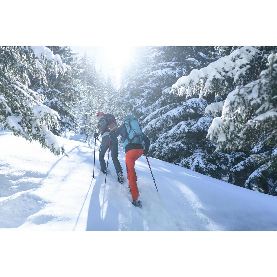 1 All Season Hiking Pole - MT500 All Season Red - Image 11