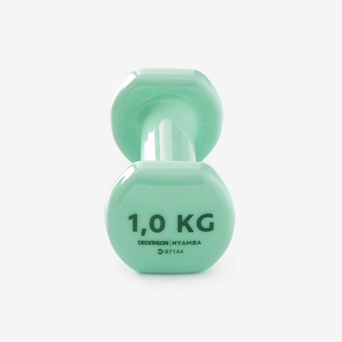 1 kg Fitness Dumbbells Twin-Pack, Partially Recycled Cast Iron - Green - Image 3