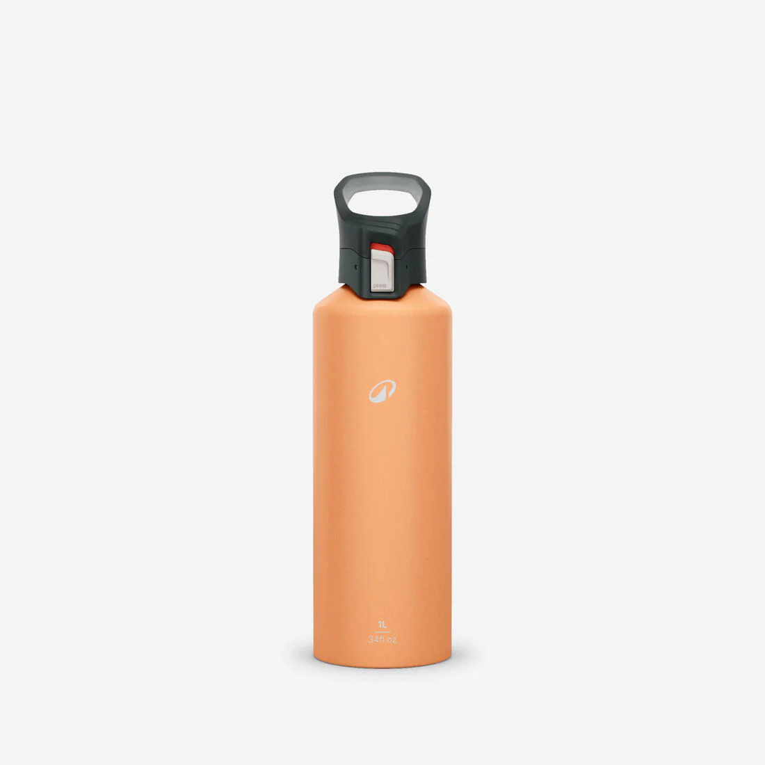 1 L aluminium water flask 500 with quick-release cap for hiking