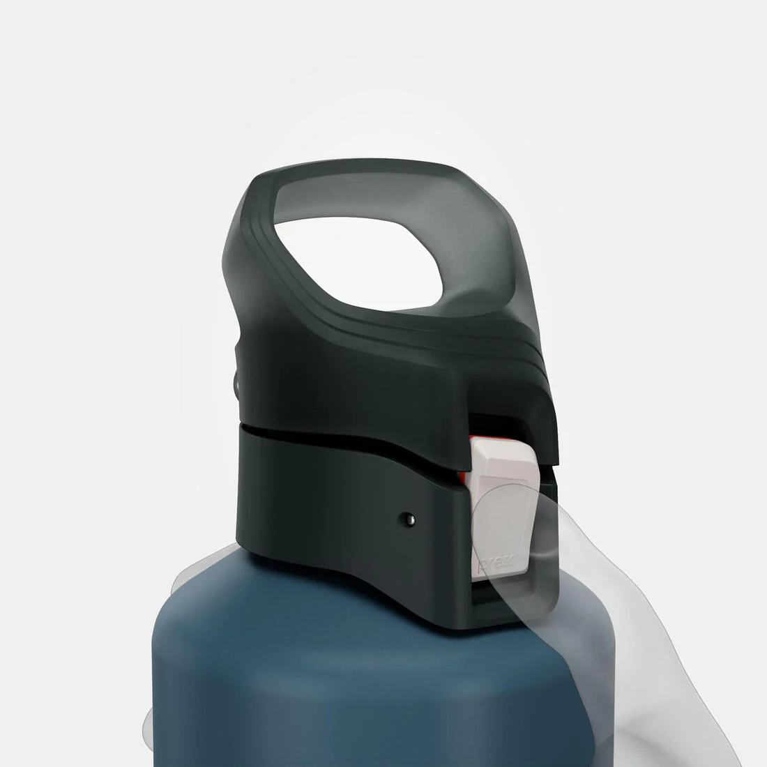 1 L aluminium water flask 500 with quick-release cap for hiking - Image 11