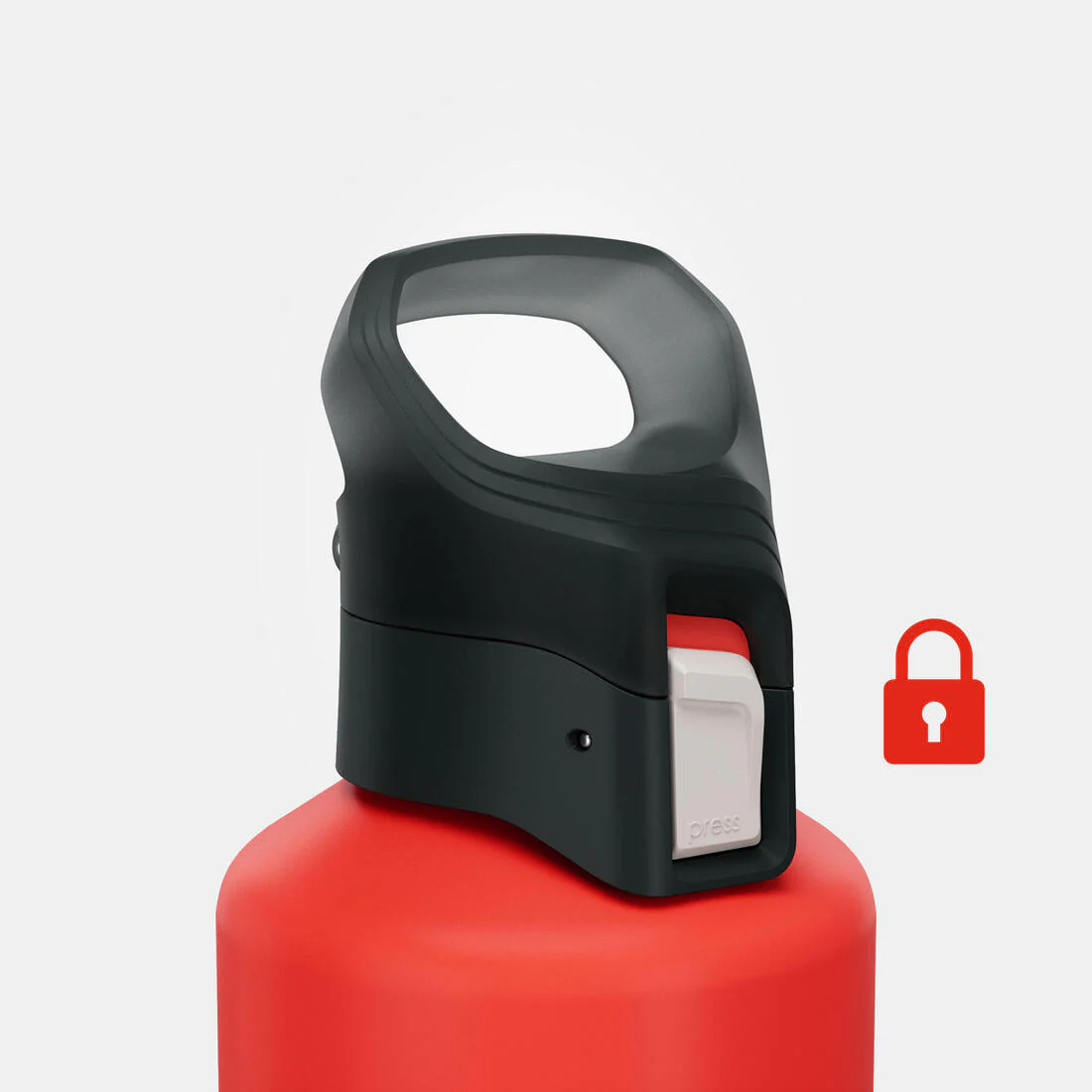 1 L aluminium water flask 500 with quick-release cap for hiking - Image 14