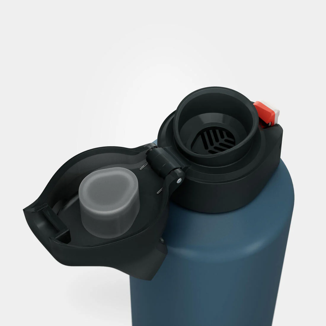 1 L aluminium water flask 500 with quick-release cap for hiking - Image 24