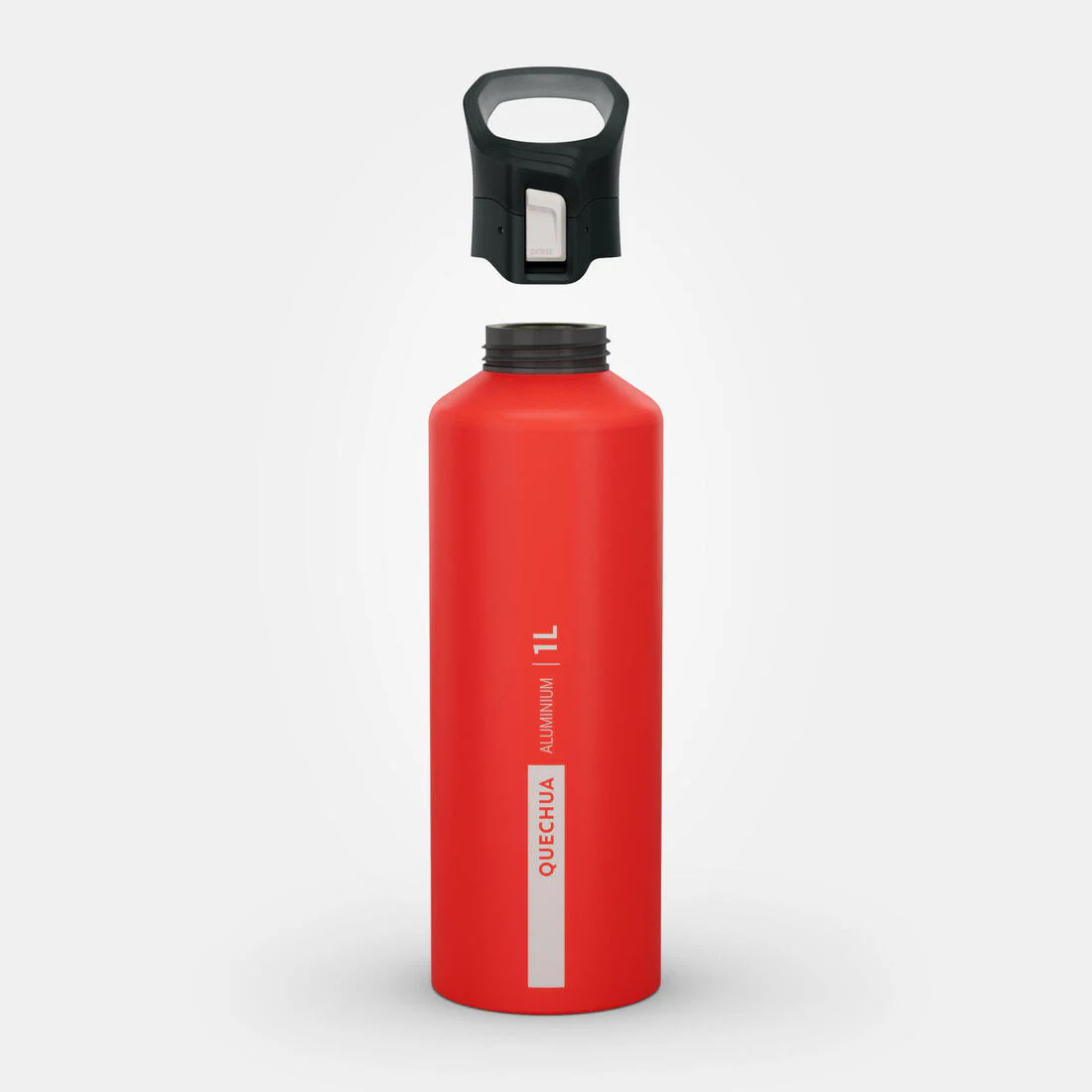 1 L aluminium water flask 500 with quick-release cap for hiking - Image 4