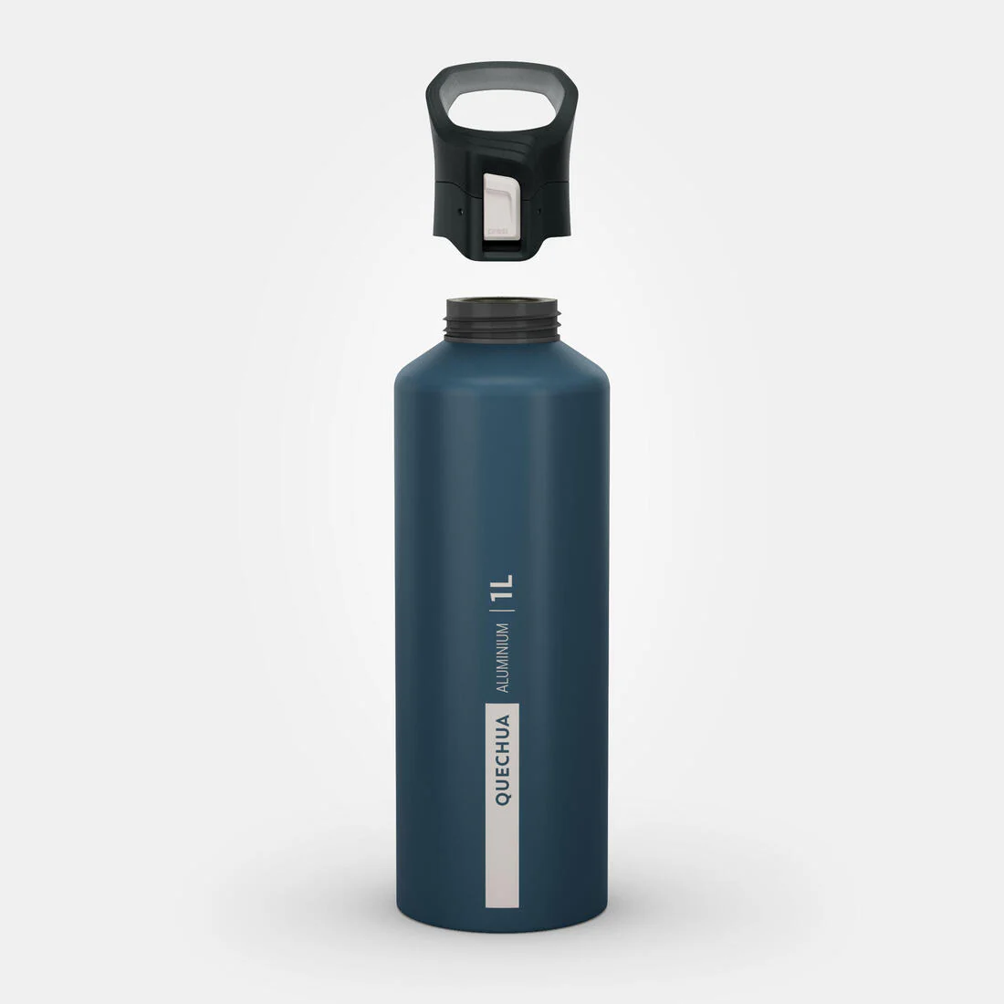 1 L aluminium water flask 500 with quick-release cap for hiking - Image 6