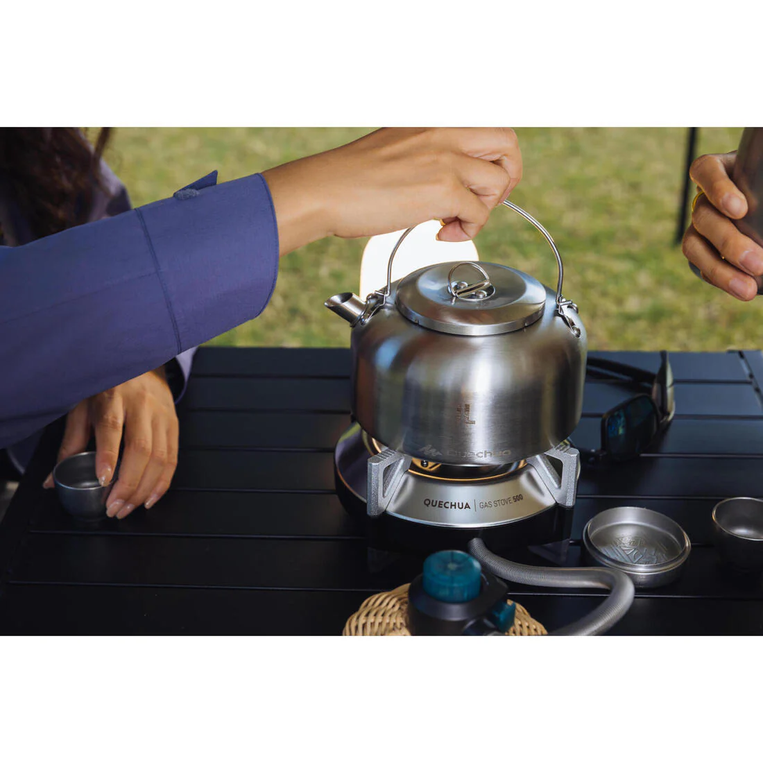 1 L Stainless Steel Kettle 500 for camping, bivouacking and hiking. - Image 2