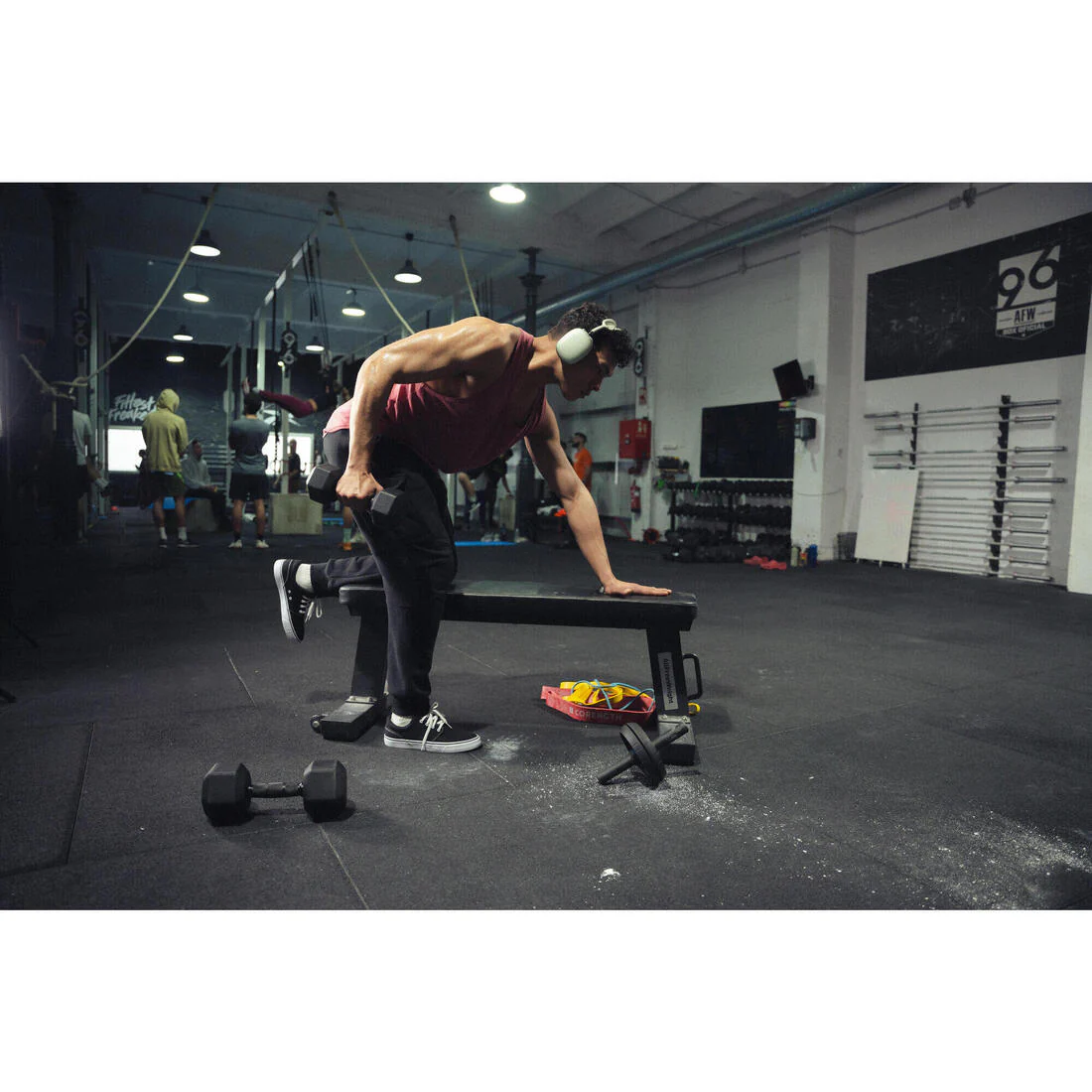 10 kg Cross Training and Weight Training Hexagonal Dumbbell - Black - Image 8