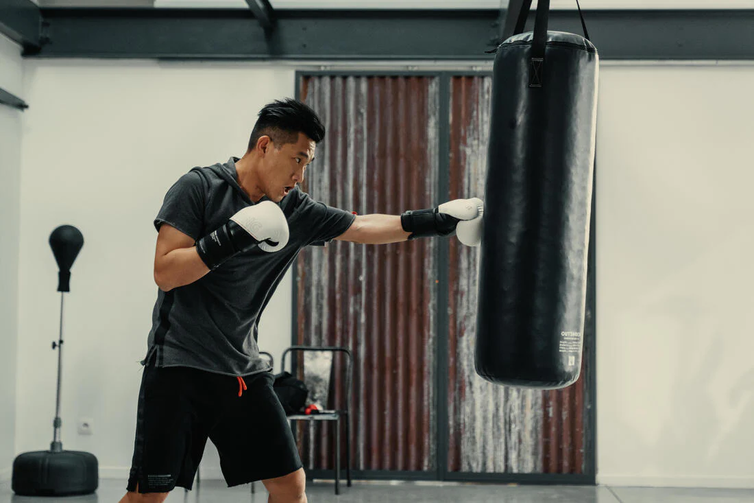 100 Adult Boxing Shorts - Black - Image 4