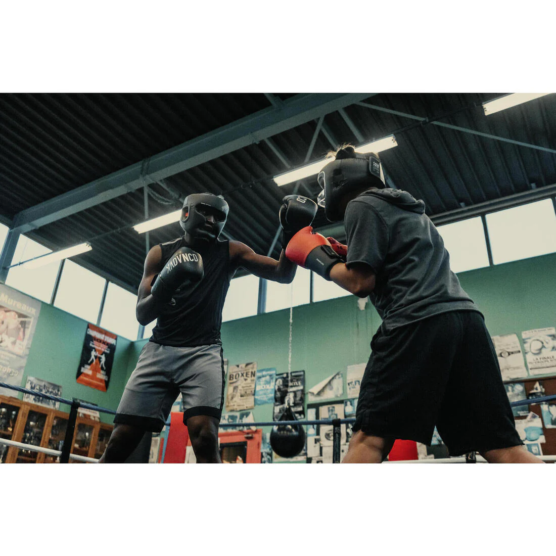 100 Adult Boxing Shorts - Black - Image 7