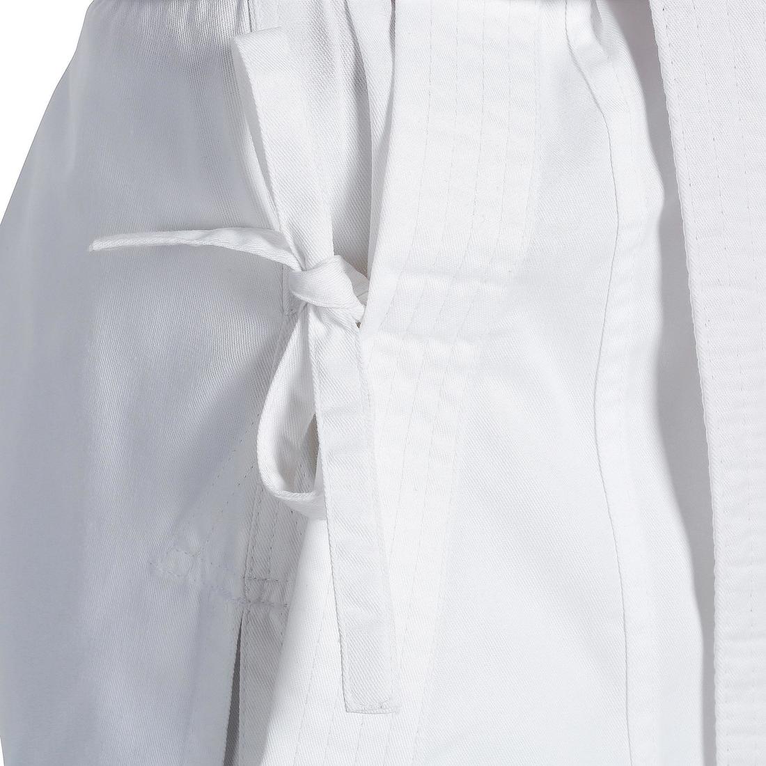 100 Kids' Karate Gi - White - Image 11