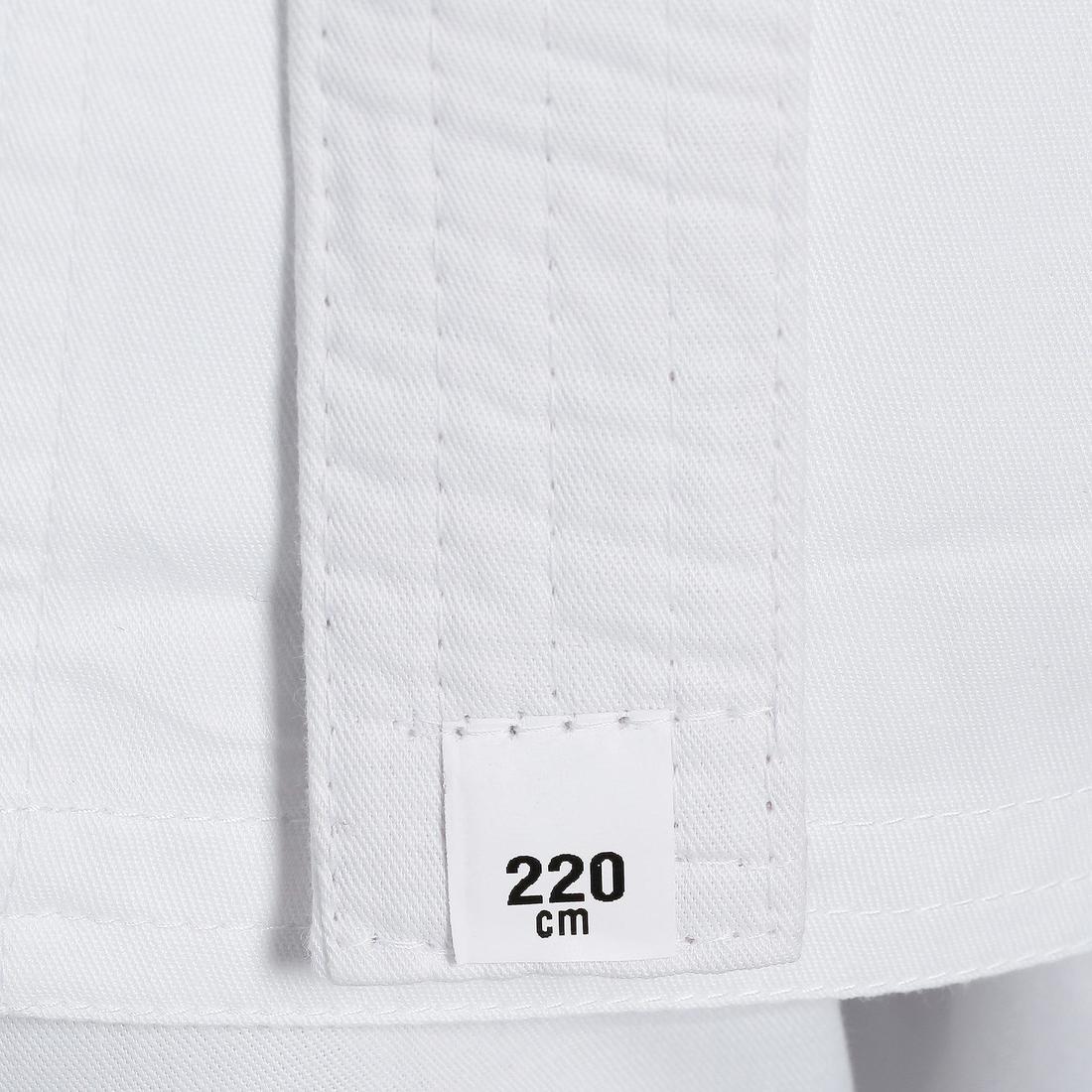 100 Kids' Karate Gi - White - Image 9