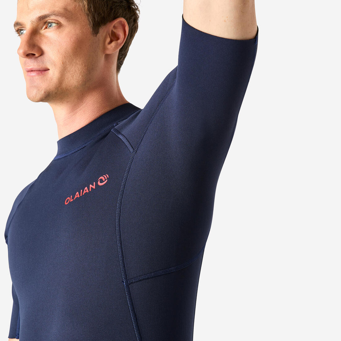 100 men’s 1.5 mm neoprene Shorty Surfing wetsuit - navy blue - Image 5