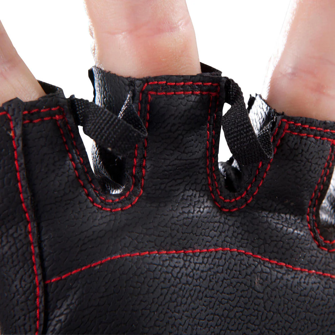 100 Weight Training Gloves - Black/Red - Image 7