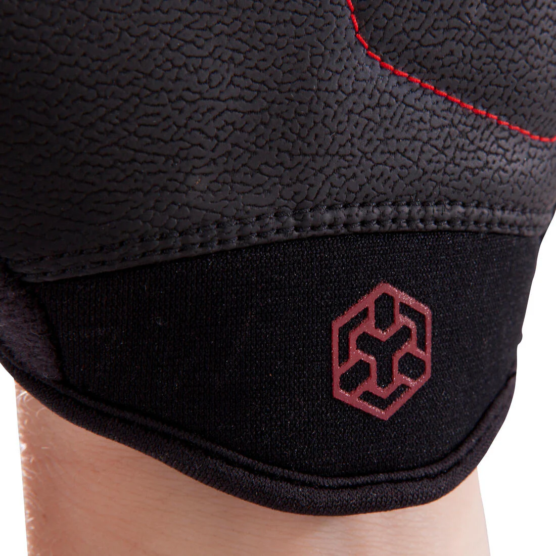 100 Weight Training Gloves - Black/Red - Image 8