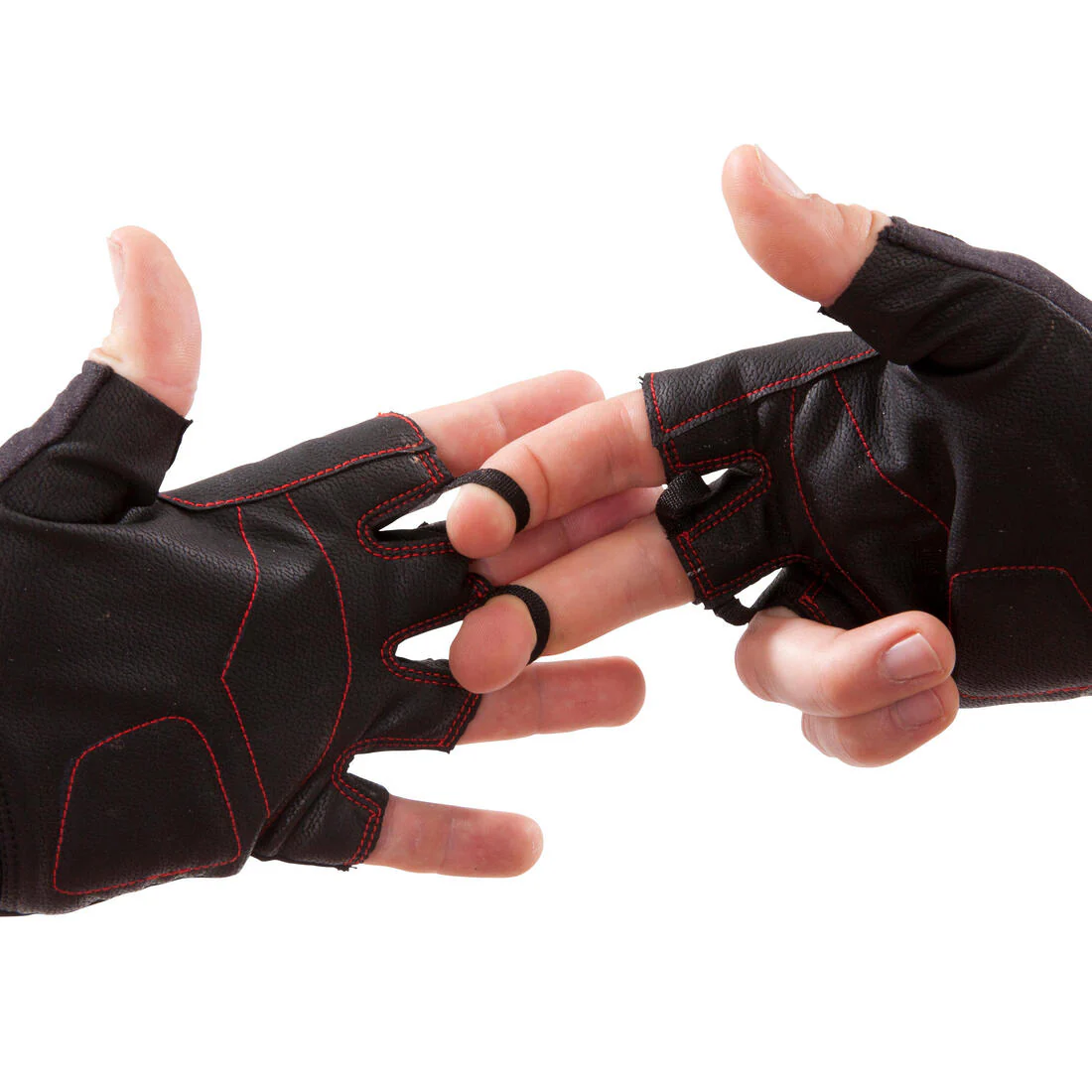 100 Weight Training Gloves - Black/Red - Image 9