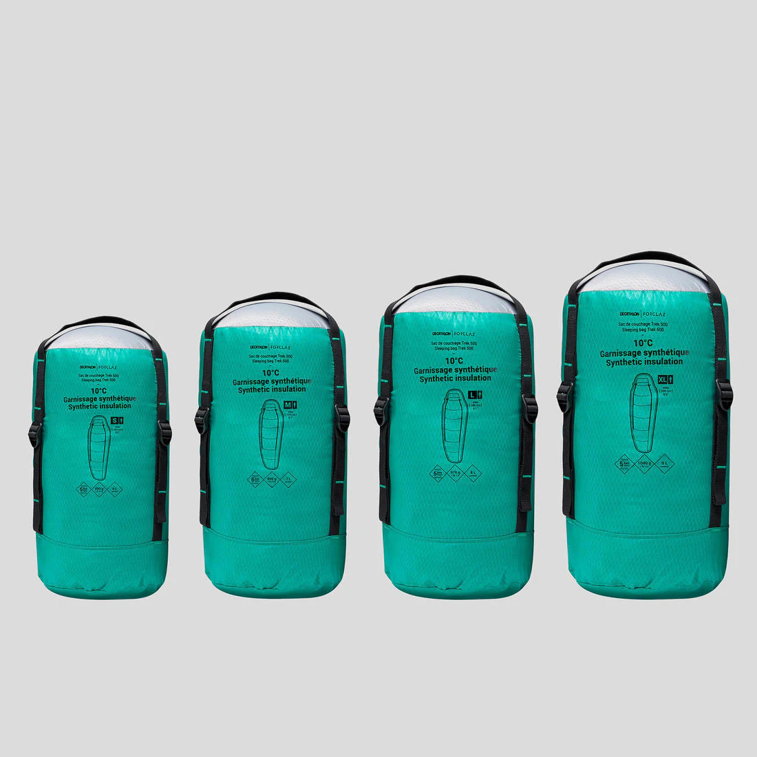 10°C trekking sleeping bag MT500 - Image 10