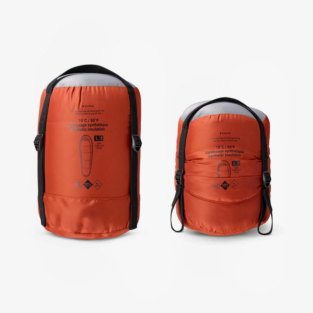 10°C trekking sleeping bag, twinnable - MT500 - Image 3