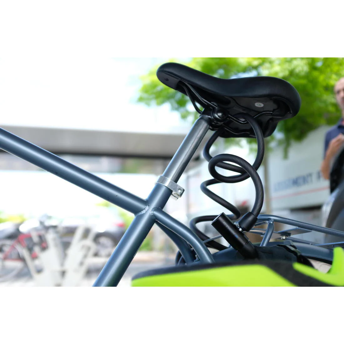 120 Spiral Bike Accessories Lock with Key-Black - Image 6