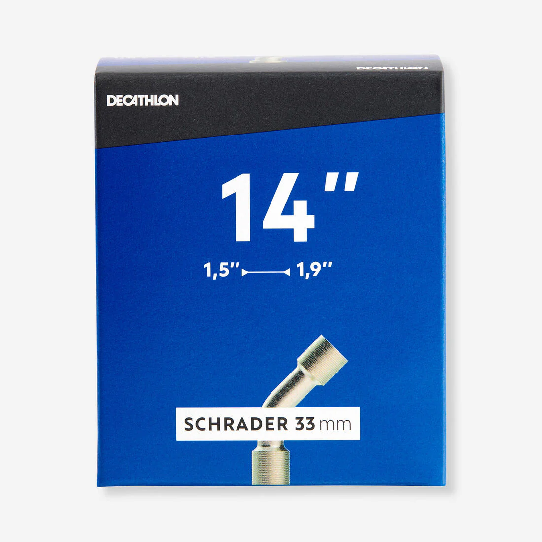 14" Inner Tube Section 1.5 to 1.9 - Bent Schrader Valve