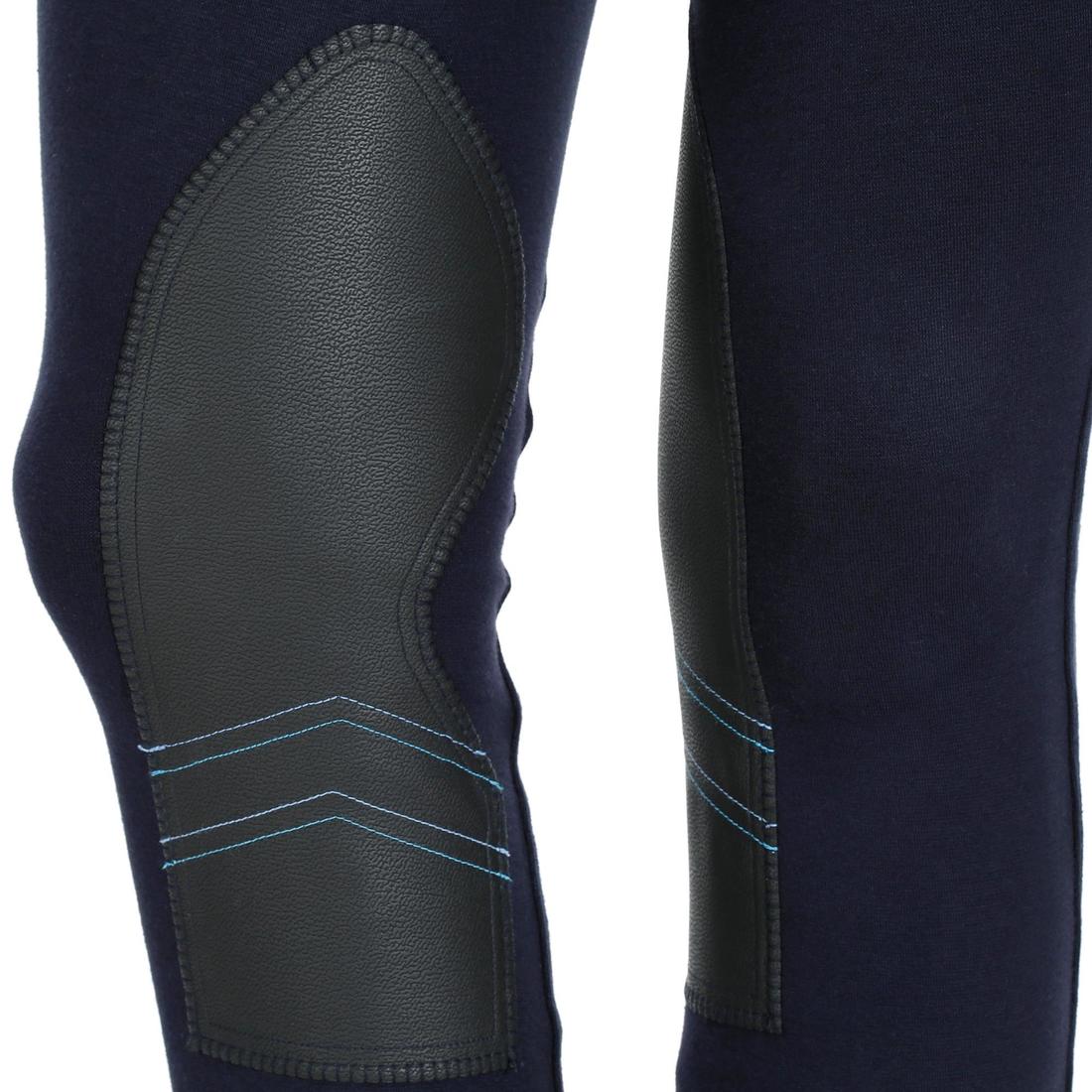 140 Women's Grippy Horse Riding Jodhpurs - Navy - Image 12