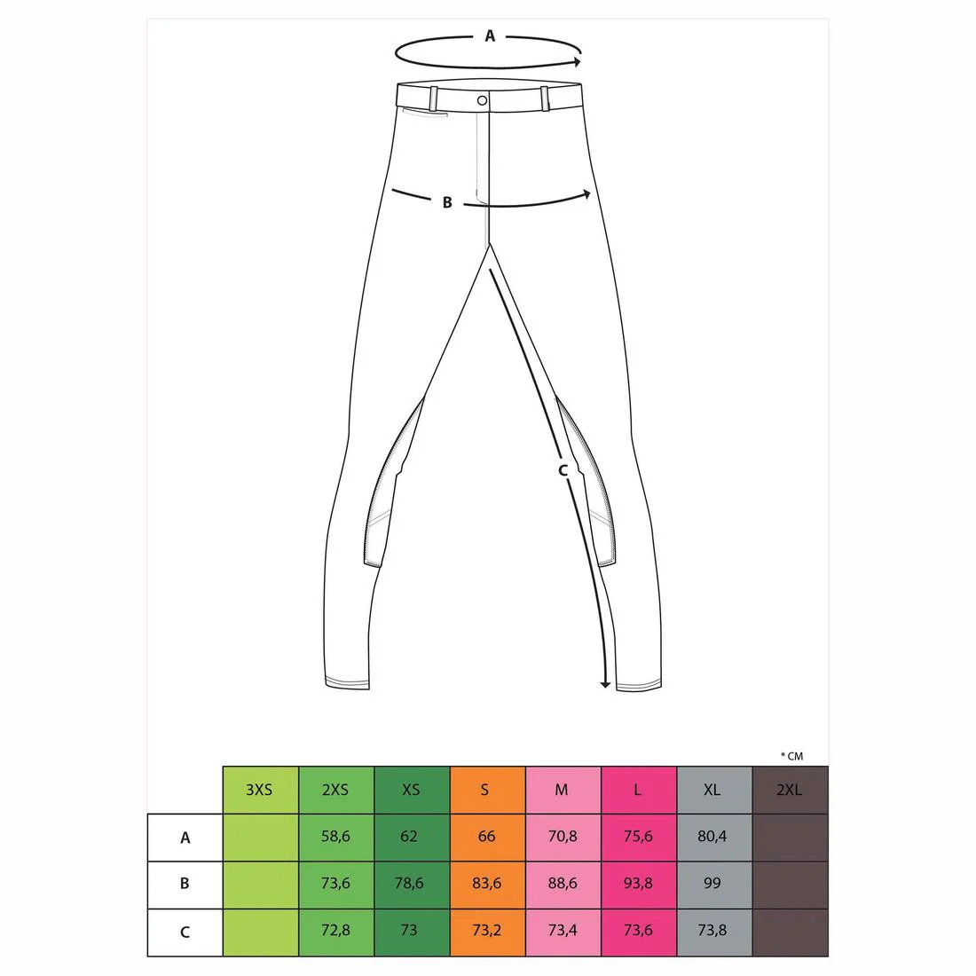 140 Women's Grippy Horse Riding Jodhpurs - Navy - Image 15
