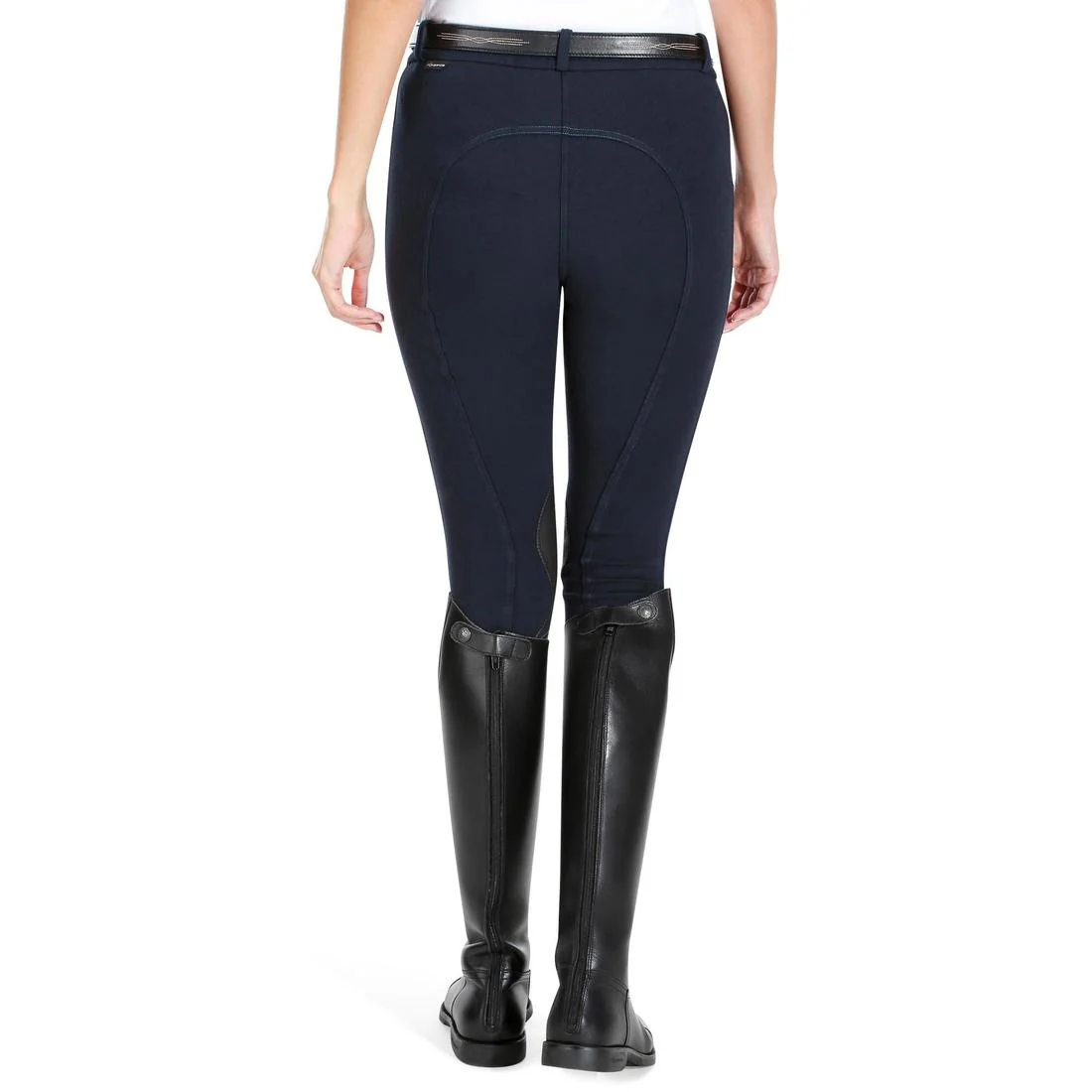 140 Women's Grippy Horse Riding Jodhpurs - Navy - Image 5