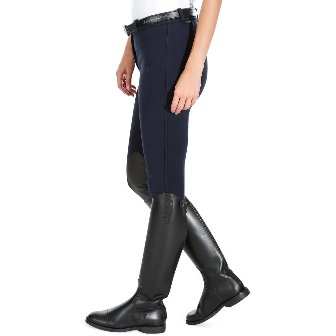 140 Women's Grippy Horse Riding Jodhpurs - Navy - Image 6