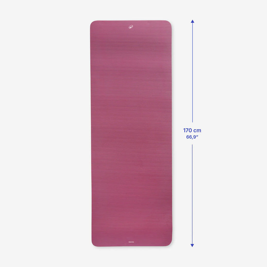 15 mm Comfortable Pilates Mat - Burgundy - Image 6