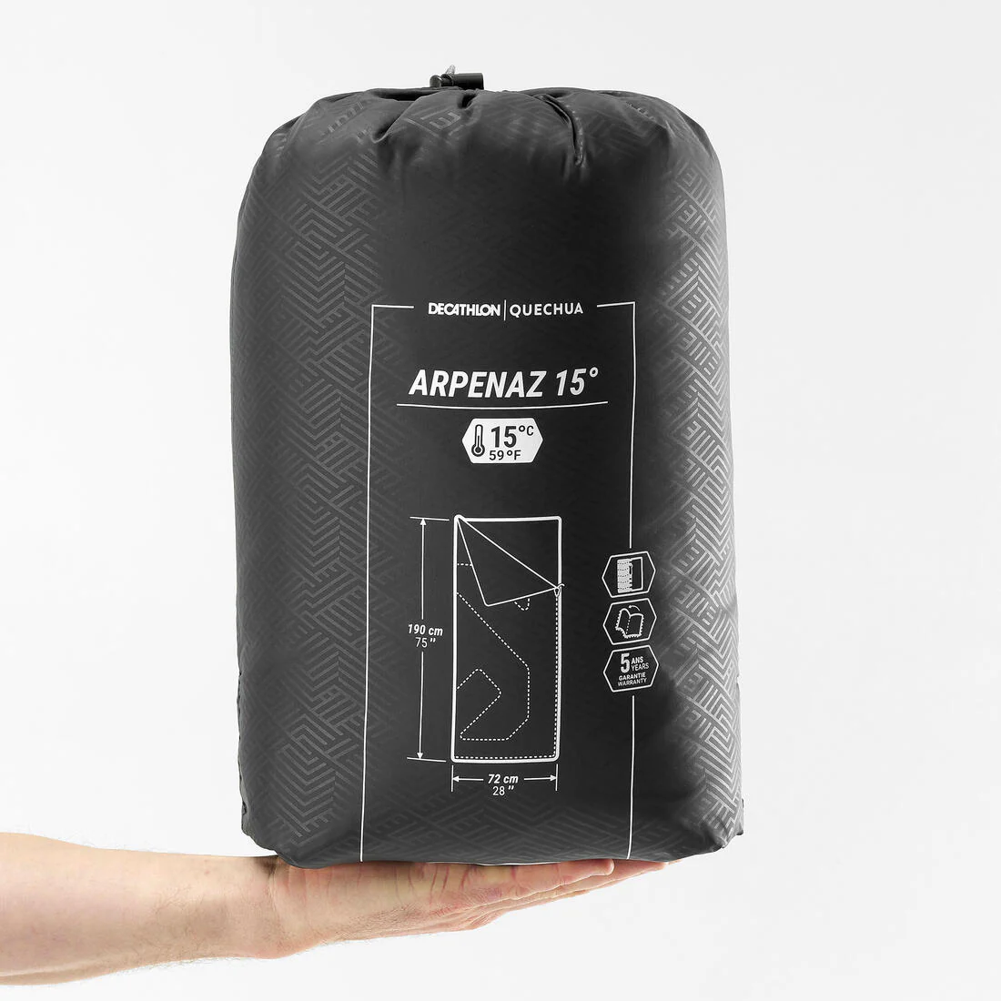 15°C camping sleeping bag Azpenaz - Image 4