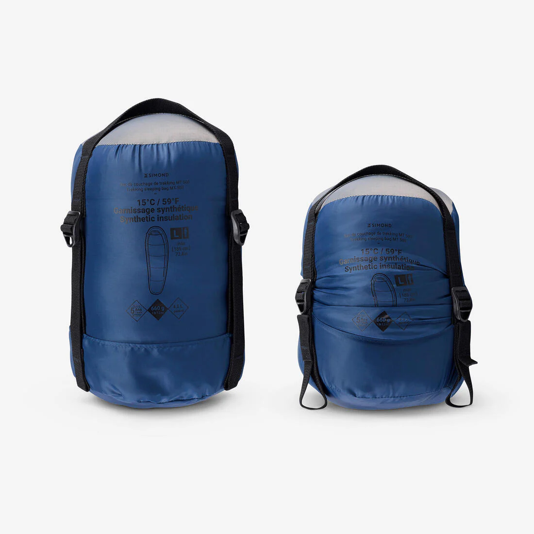 15°C trekking sleeping bag, twinnable - MT500 - Image 3