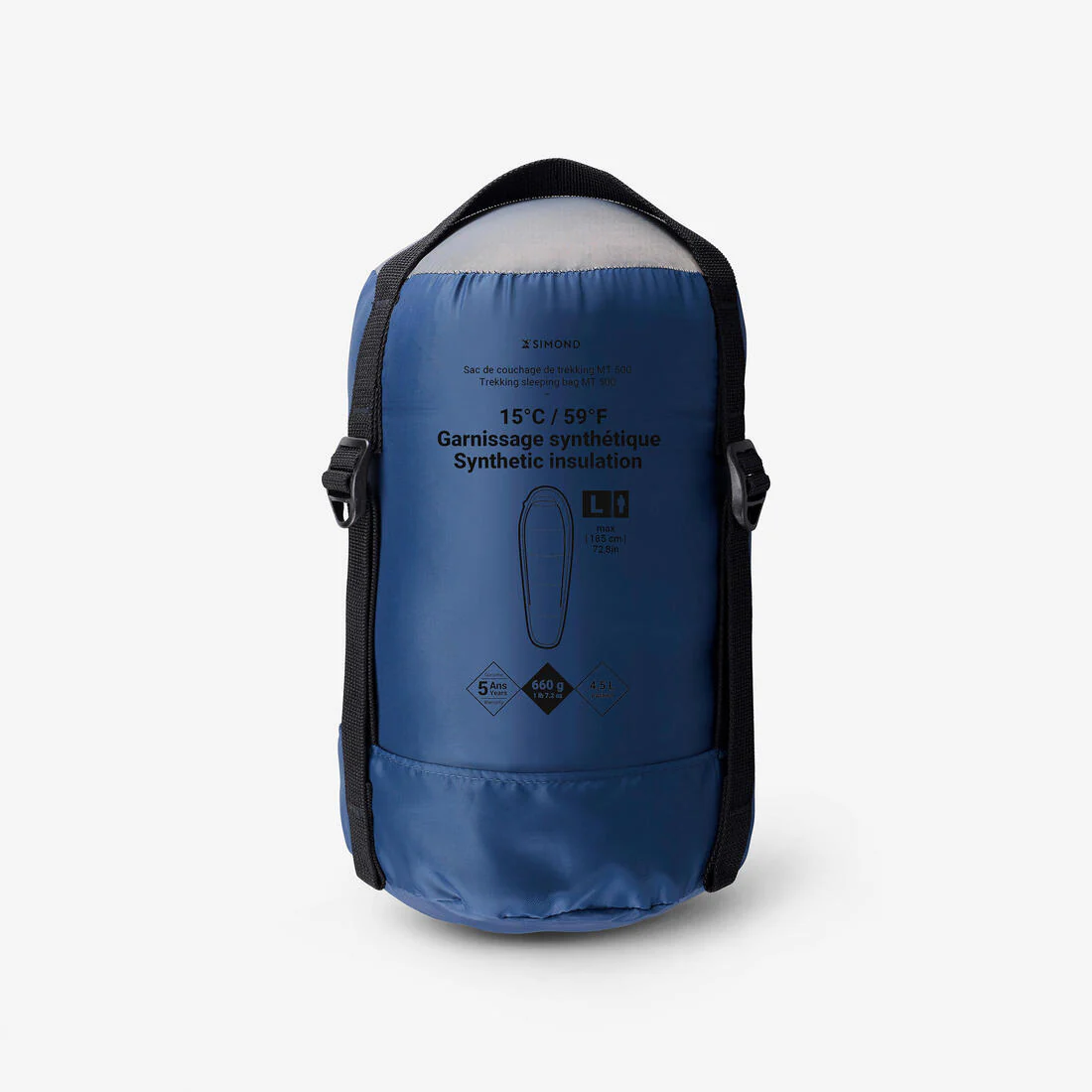 15°C trekking sleeping bag, twinnable - MT500 - Image 7