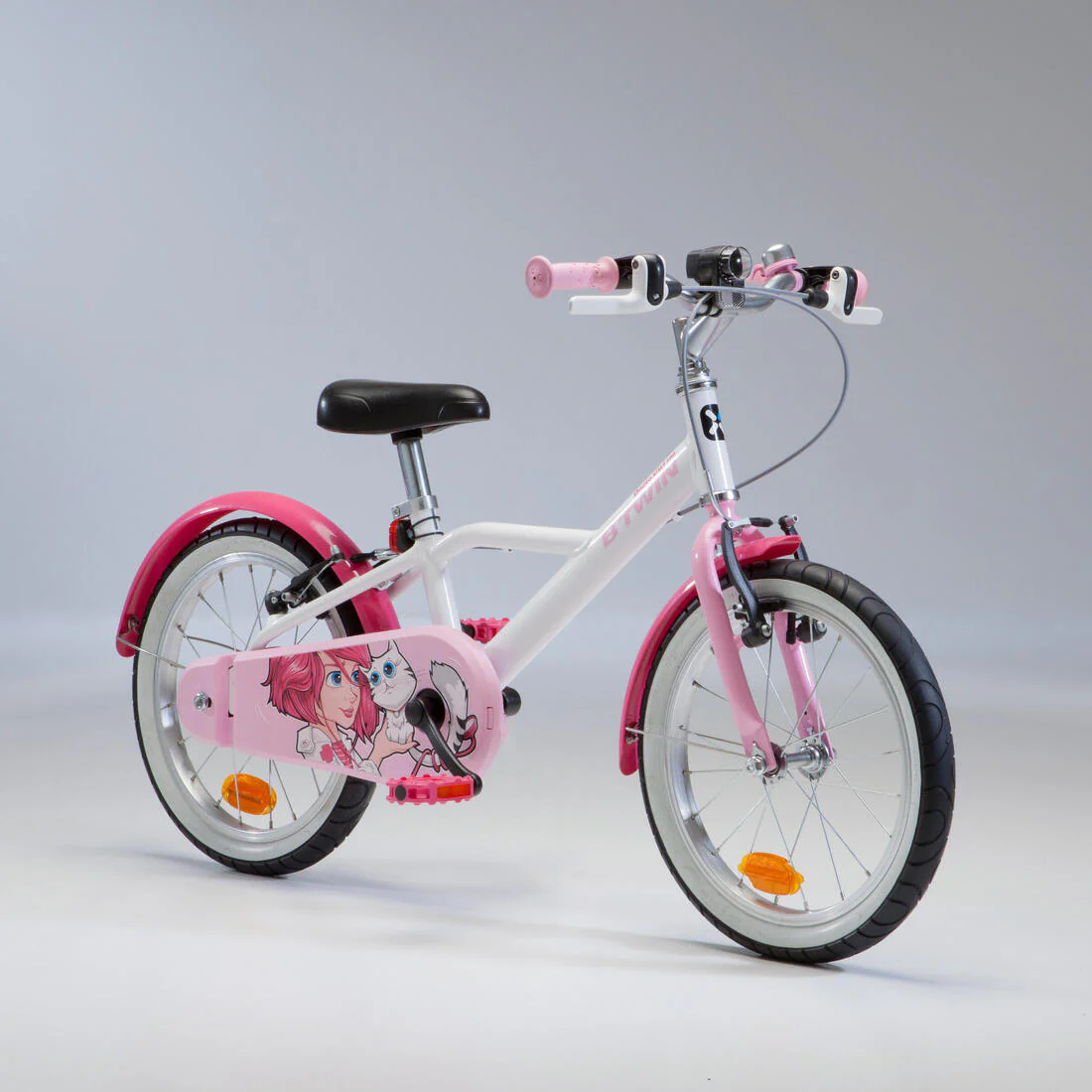 16 Inch KIDS BIKE Doctogirl 500 4-6 YEARS OLD - Pink - Image 3