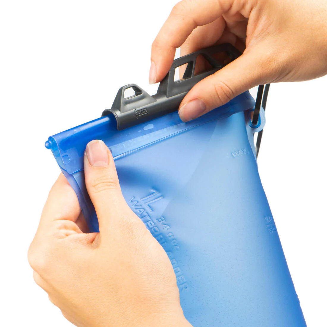 1L Hydration Bladder - Blue/Clear - Image 3