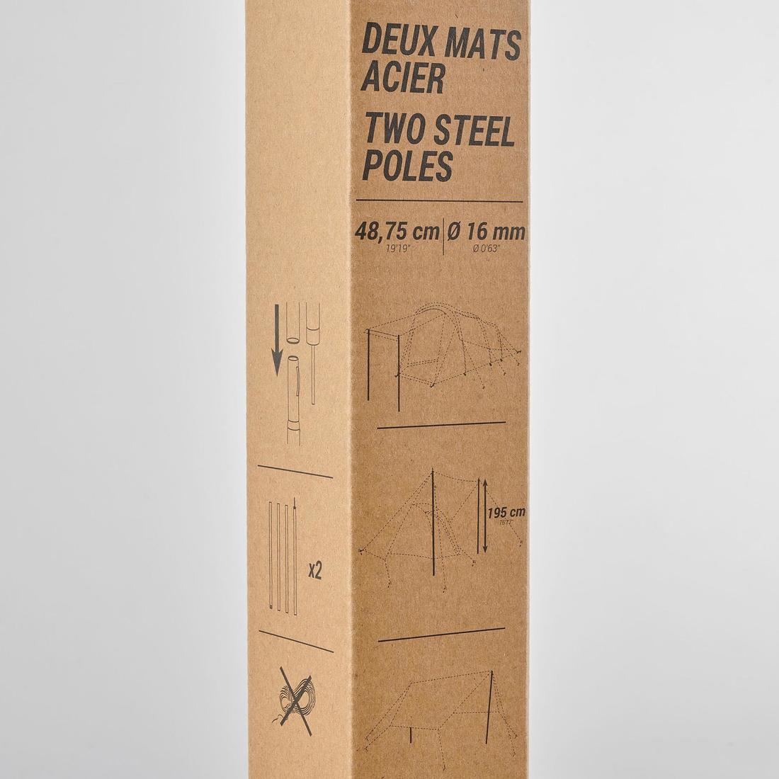 2 camping poles for tents, shelters and tarps - Image 4