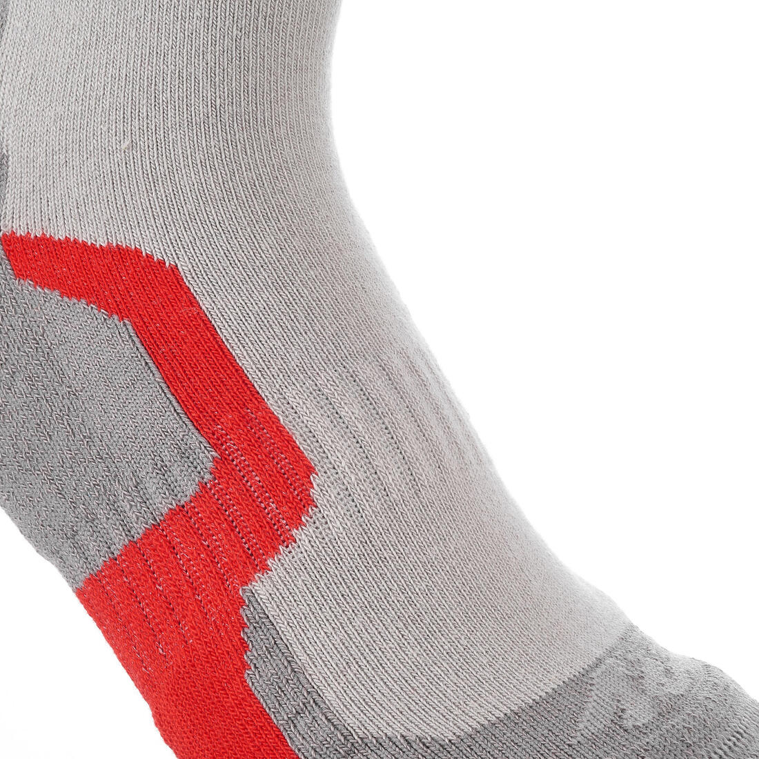 2 pairs of kids’ long hiking socks Crossocks red - Image 2