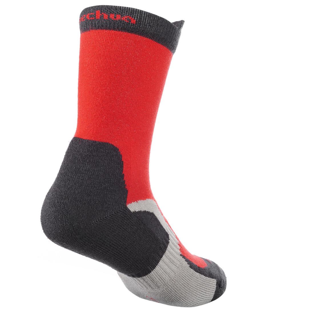 2 pairs of kids’ long hiking socks Crossocks red - Image 3