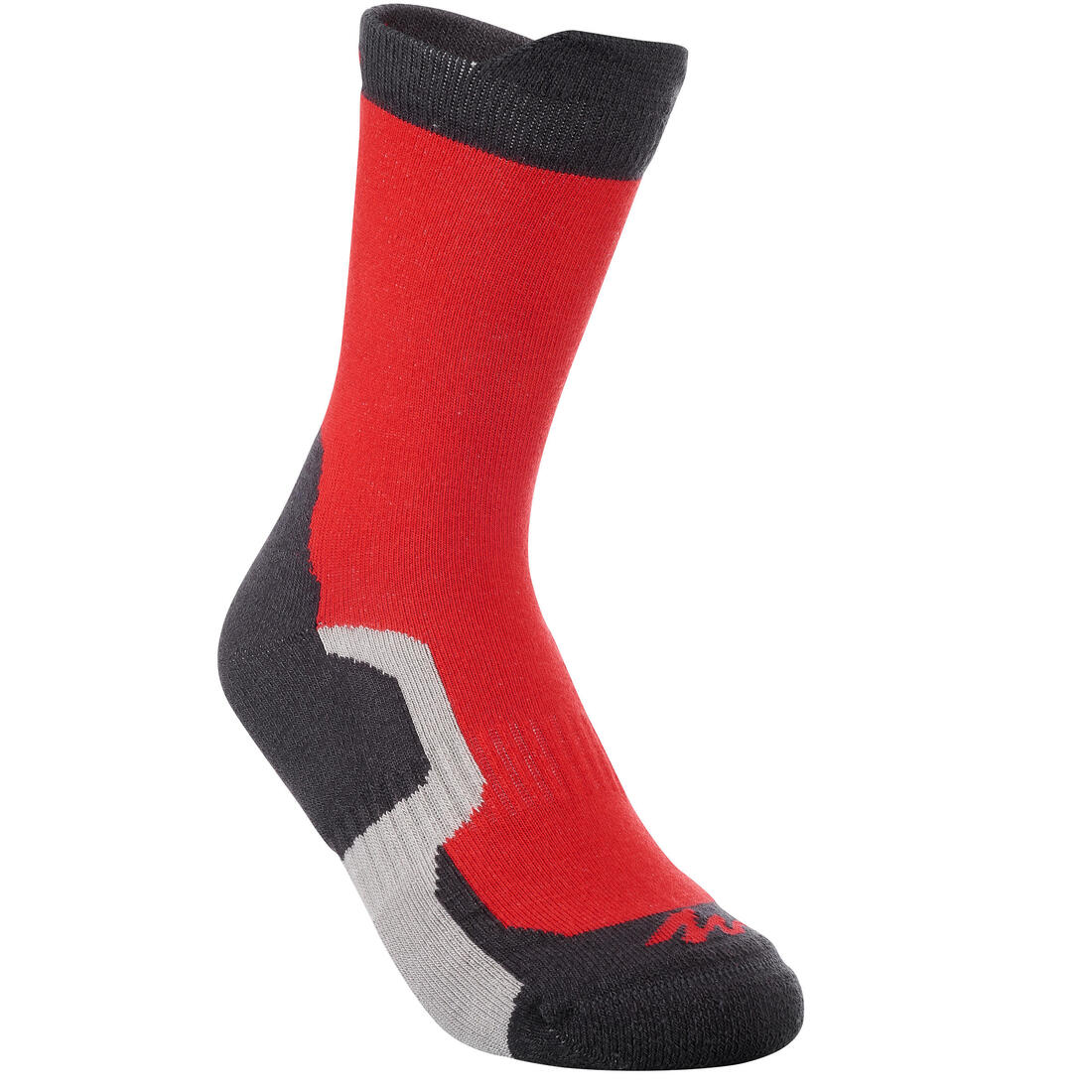 2 pairs of kids’ long hiking socks Crossocks red - Image 6