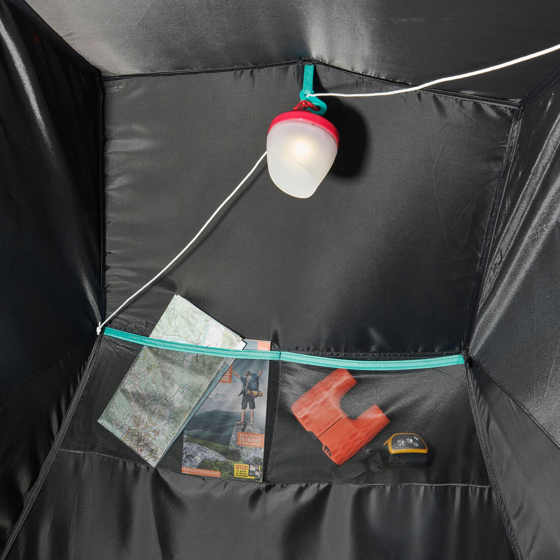 2-person camping tent, MH100 - Fresh & Black - Image 13