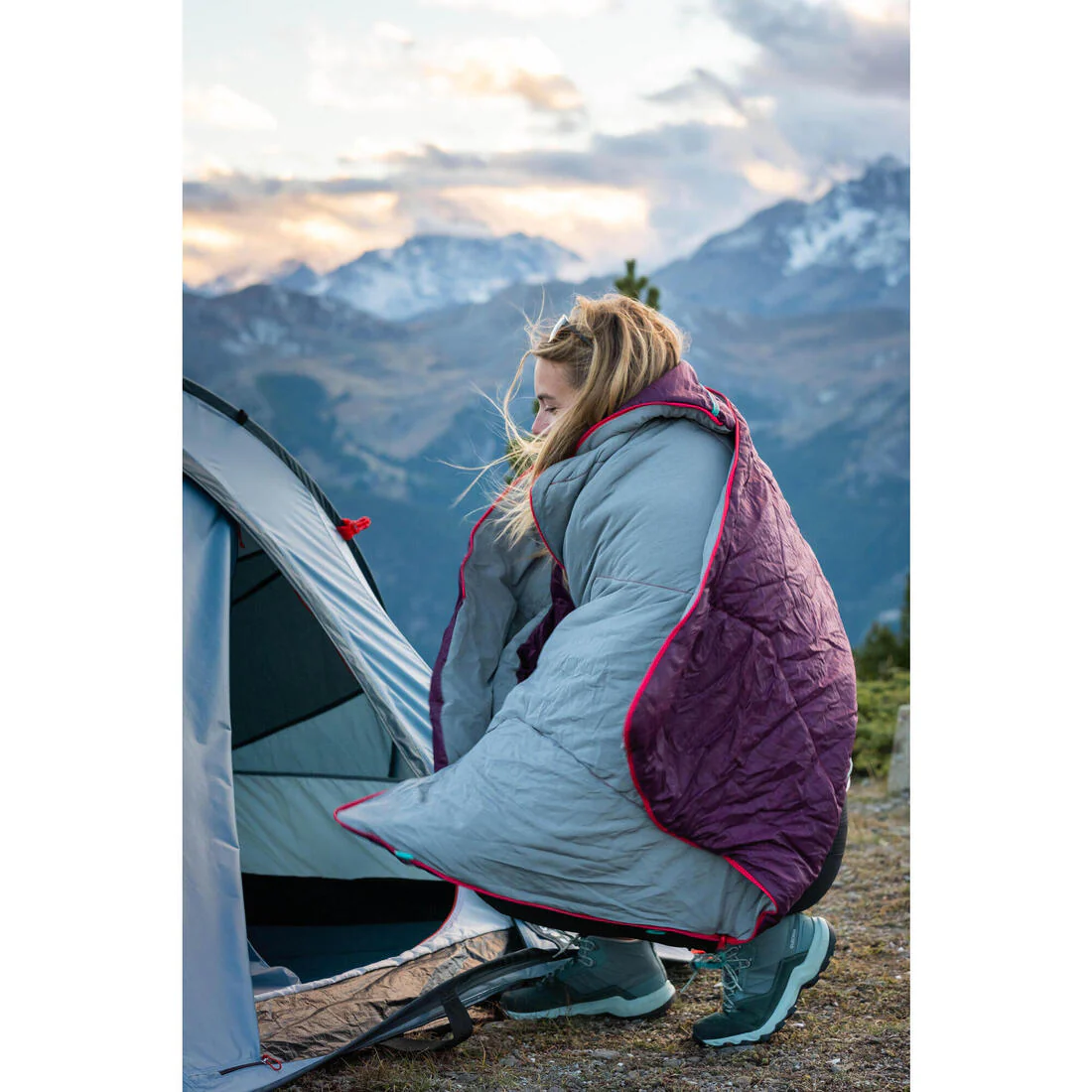 2-person instant camping tent, 2 Seconds - Blue - Image 13