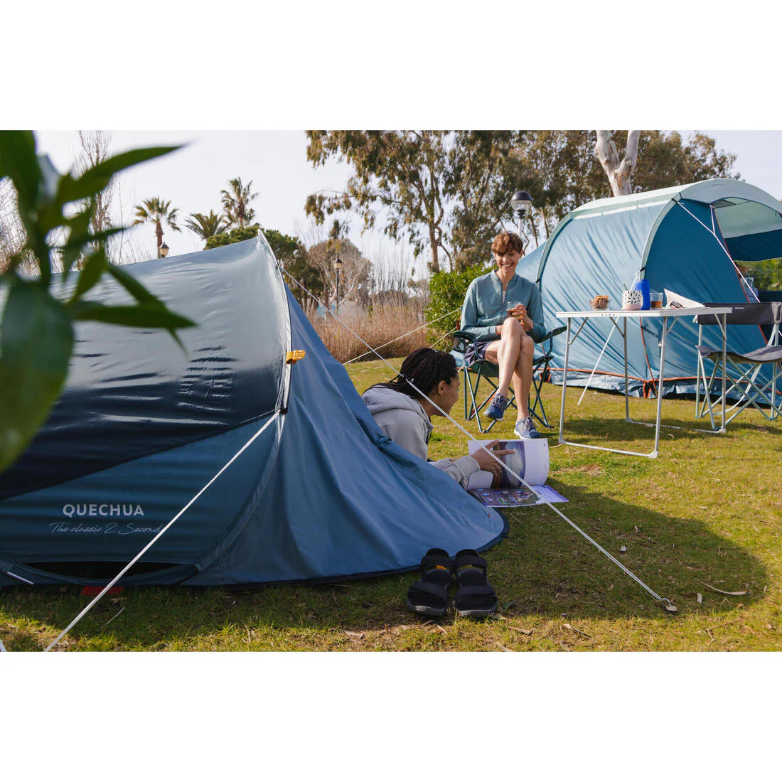 2-person instant camping tent, 2 Seconds - Blue - Image 20