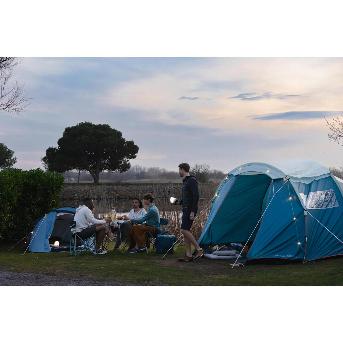2-person instant camping tent, 2 Seconds - Blue - Image 21