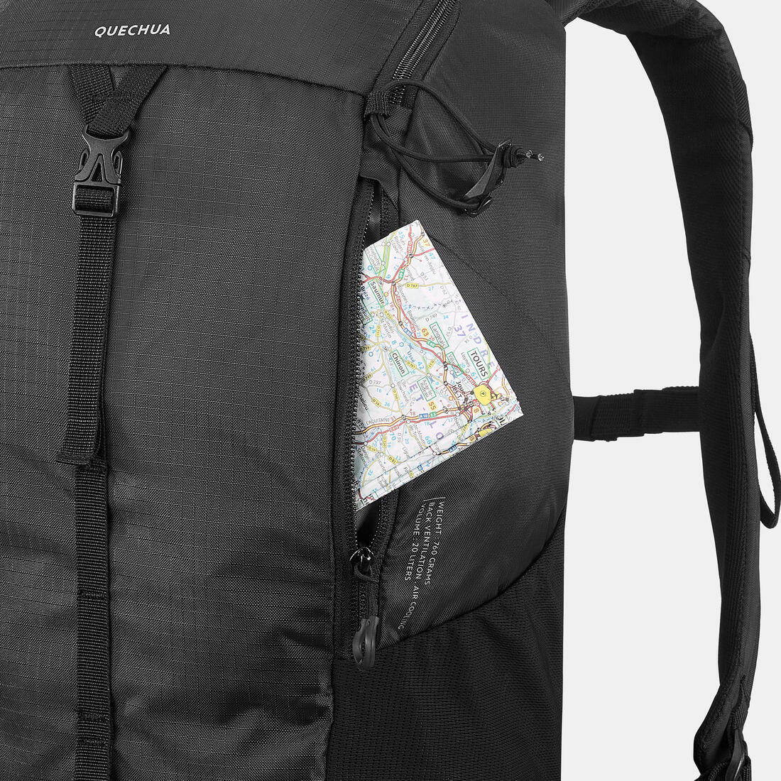 20 L Mountain Hiking Backpack - MH100 - Black - Image 15