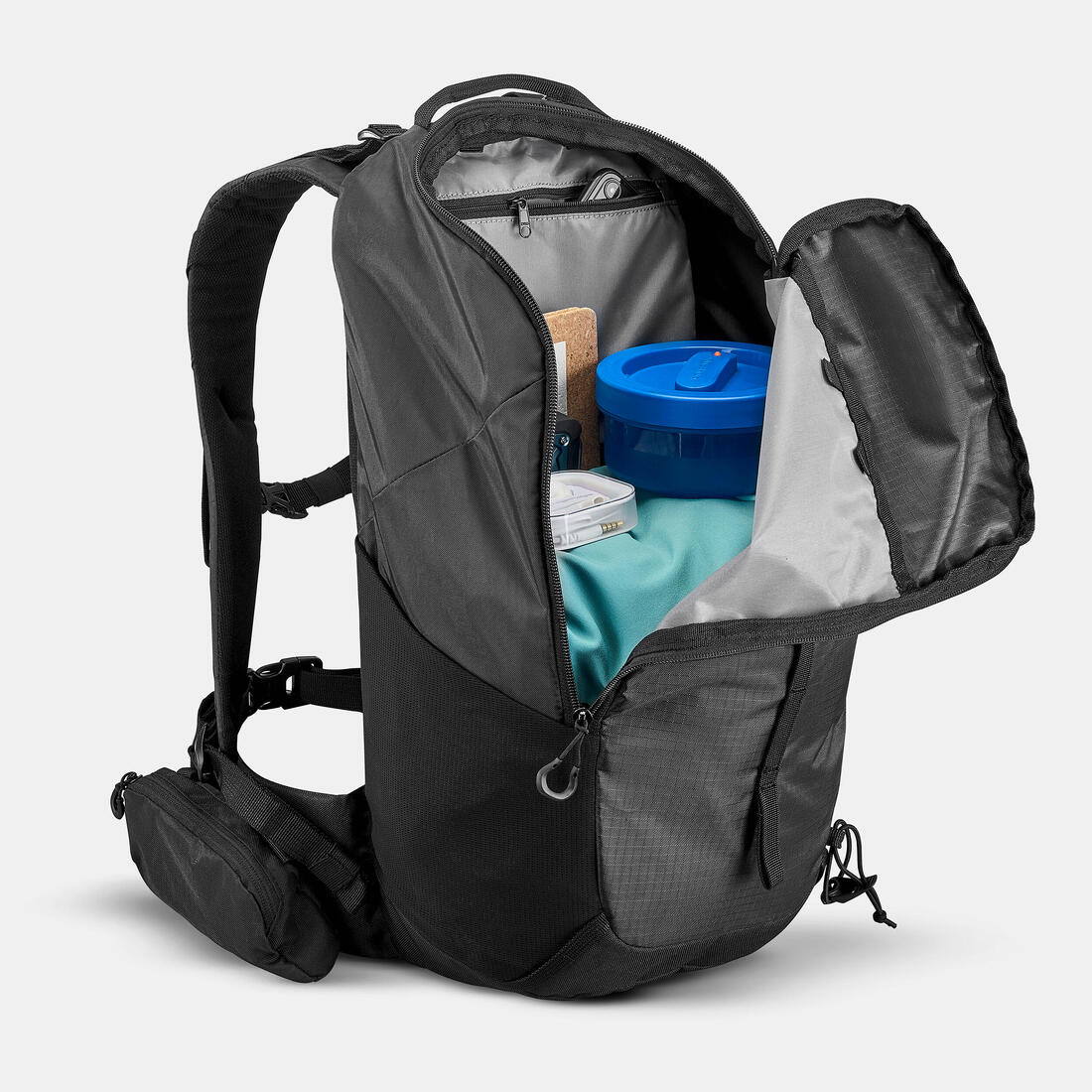 20 L Mountain Hiking Backpack - MH100 - Black - Image 8