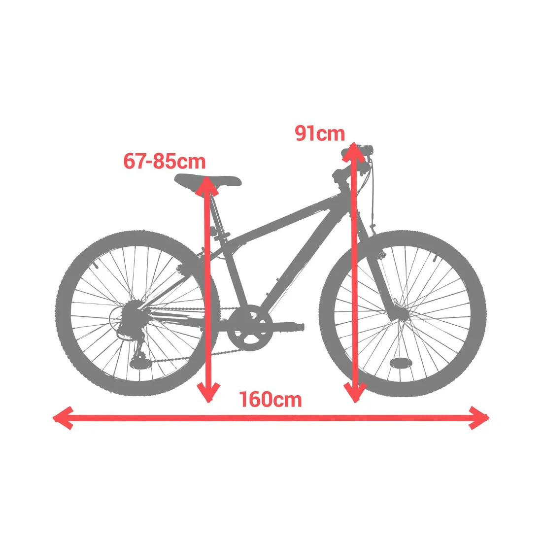 24 INCH KIDS MOUNTAIN BIKE ROCKRIDER ST 500 9-12 YEARS OLD - Image 10